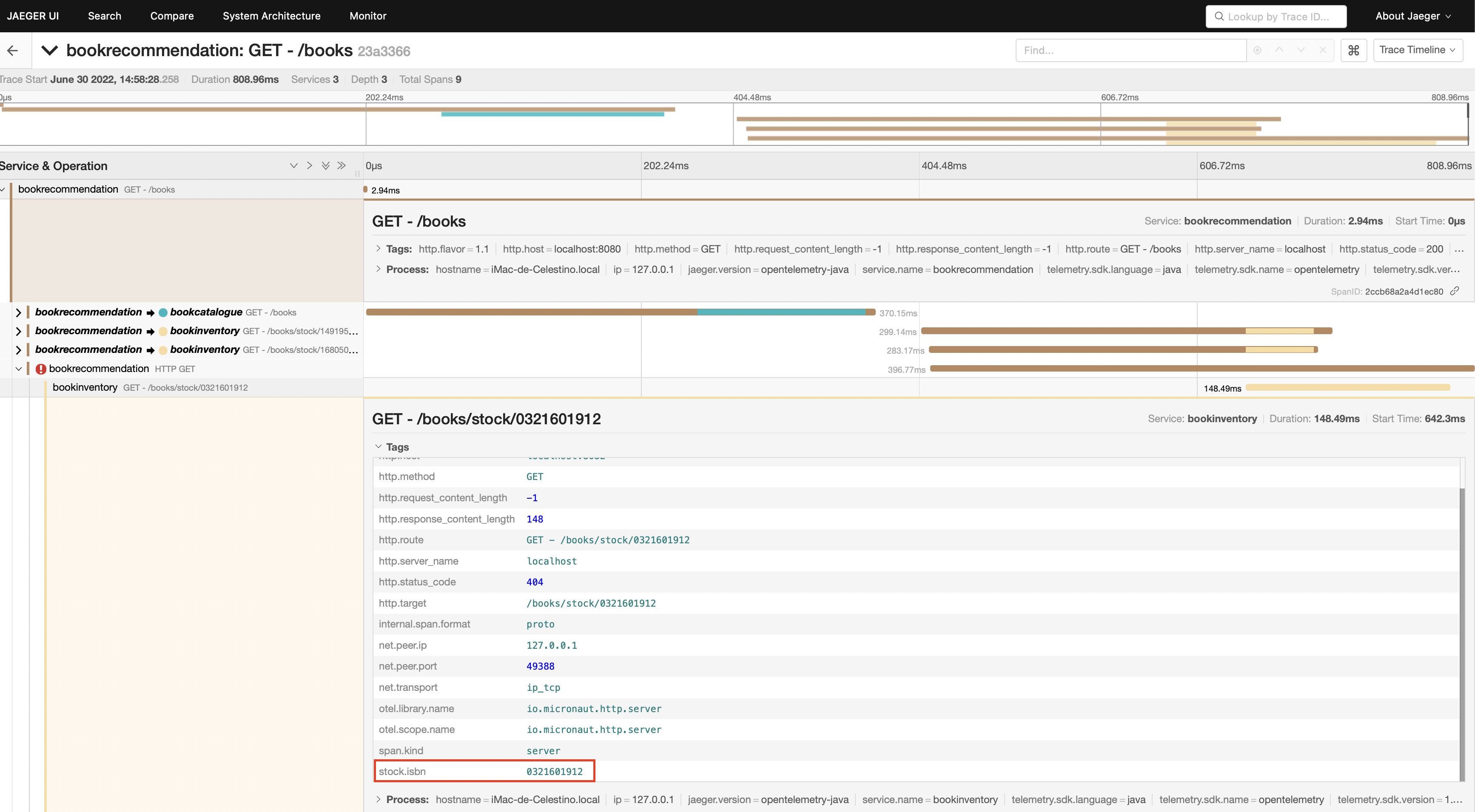 jaegerui opentelemetry